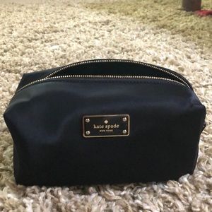 Kate spade small black makeup bag